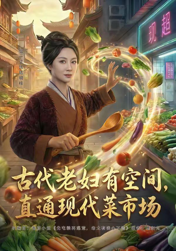 古代老妇有空间，直通现代菜市场